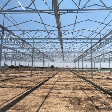 High-Efficiency Venlo Greenhouse with Glass for Hydroponics