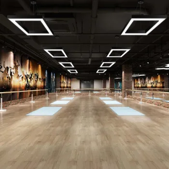Rectangular LED Hanging Lamp for Studio, Office, and Commercial Spaces