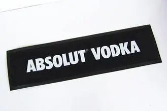 Absolut Vodka rubber bar mat with heat transfer printing ,