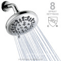 8 Function 5.5 Inch Brushed Nickel Bathroom Overhead Showerhead - Water Saving SH8730BK