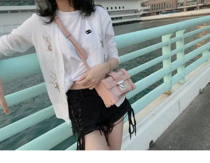 Wholesale transparent rivet small square jelly bag