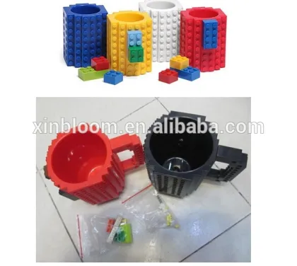 creative LEGO building block modeling DIY asembly plastic mug