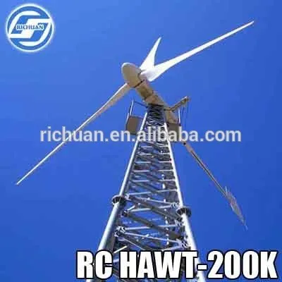 new horizontal wind generator china wind horizontal turbine 200kw