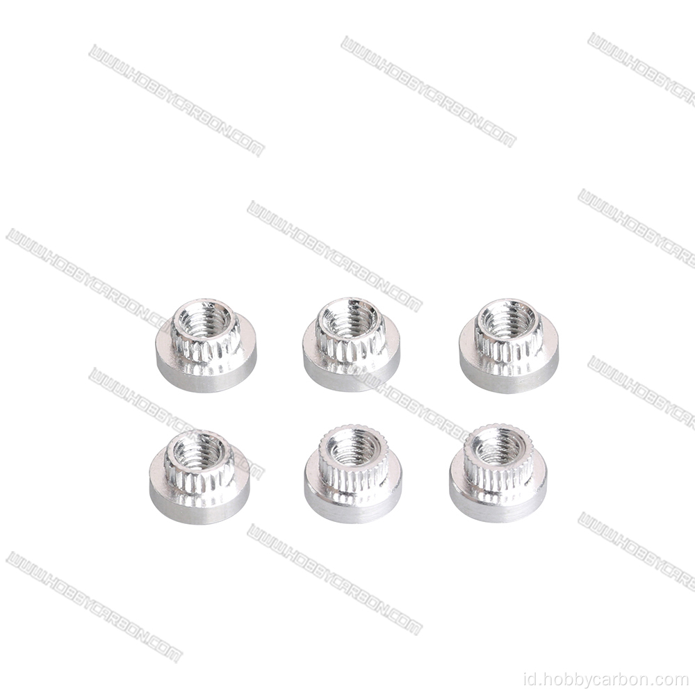 M3 Aluminium Press Nut untuk Drone Serat Karbon