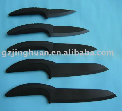 Black sharp Ceramic Knife with ABS handle