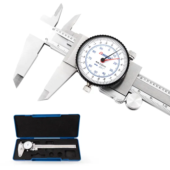 Dasquq High Precision 0-150 mm Metric/Imperial Dial Caliper 0.02 Graduation