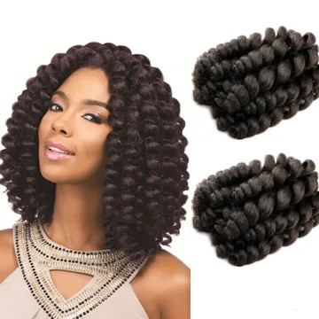 Wand Curl Twist Crochet Hair Extensions Synthetic Fiber Curling Wand For Long Hair Solid And Mixed Two Color Curl Wands Braid