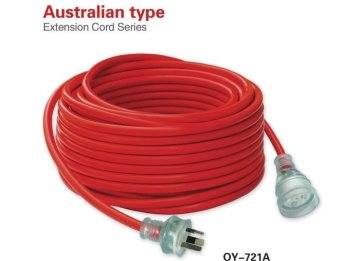 Australian Full Contact Blades Power Red Electrical Extension Cords