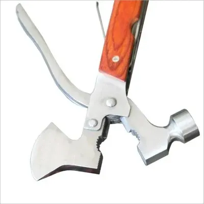 Multifunctional Pocket Camping Hammer Axe Stainless Steel Hand Tool