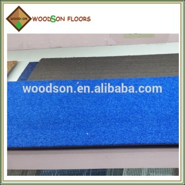 DIY Cut Pile Nylon Royal Blue Carpet Tile With Durable PVC Backing