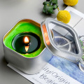 Round Square Empty Metal Candle Travel Tins