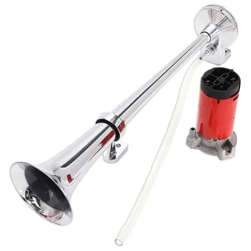 Chrome 150dB Single Trumpet Speaker 12V/24V Electric Air Train Horn for Car/Truck