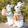 Bunny -Figuren (Ostern weiße Kaninchen 2pcs)