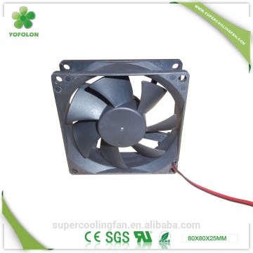 80x80x25mm CE UL ROHS approved 12V 3000rpm high flow dc fan 80mm CPU radiator fan