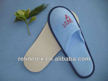 Hotel disposable velour slippers