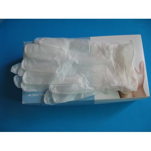 Gants médicaux jetables en vinyle transparent sans poudre