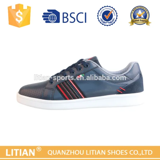 2016 Newest products PU upper men flat shoes