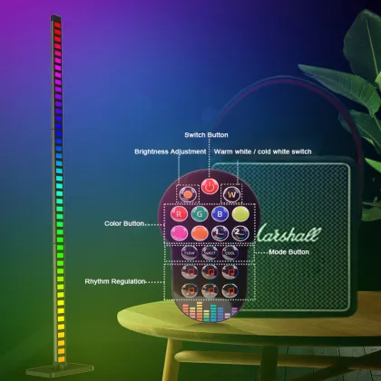 RGB Color Music Rhythm Dimmable LED Floor Lamp