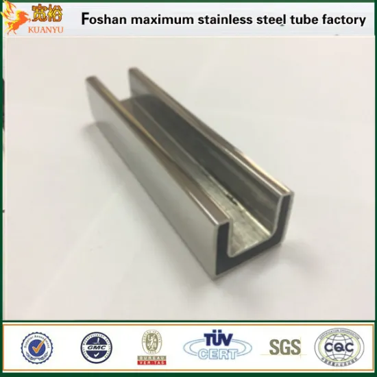 304 316 stainless steel slot pipe for glass railing