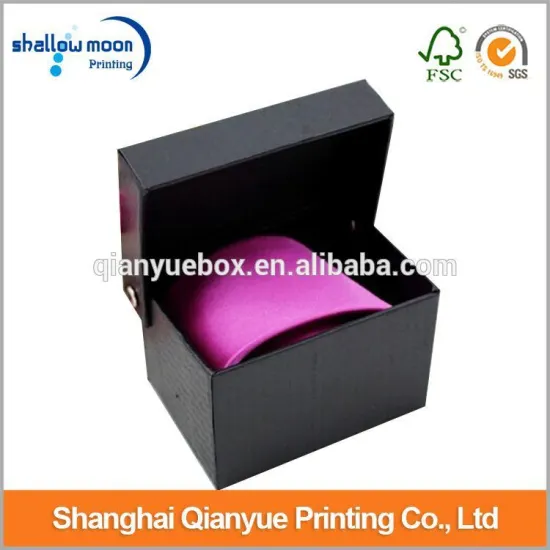 2016 Customized classical square paper cardboard tie gift box