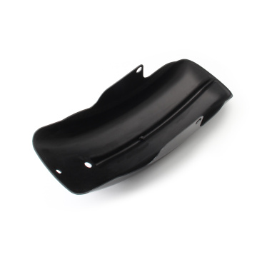 Motorcycle black plastic rear fender