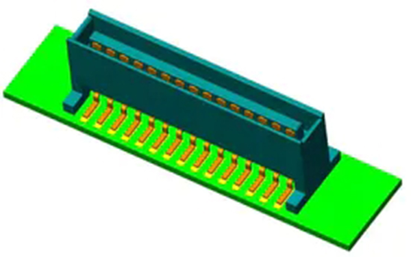 Single-slot board-to-board connectors