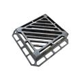Heavy-duty square cast iron ditch grille