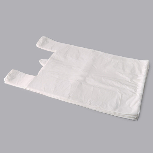 Standard degradable plastic vest style supermarket shopping plastic carrier bag