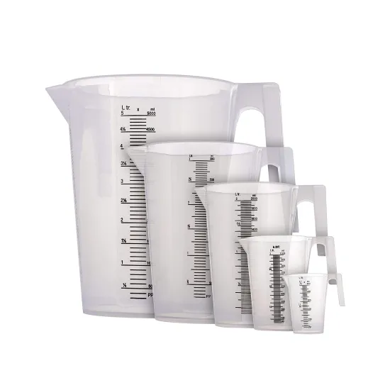 Premium BPA-Free Stackable Measuring Cups with Handle Grip: Ideal for Accurate Liquid Measurement, Cooking, and Baking