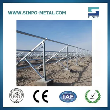 Solar Panel Ground Mount Kit and Ground Screw Bracket
