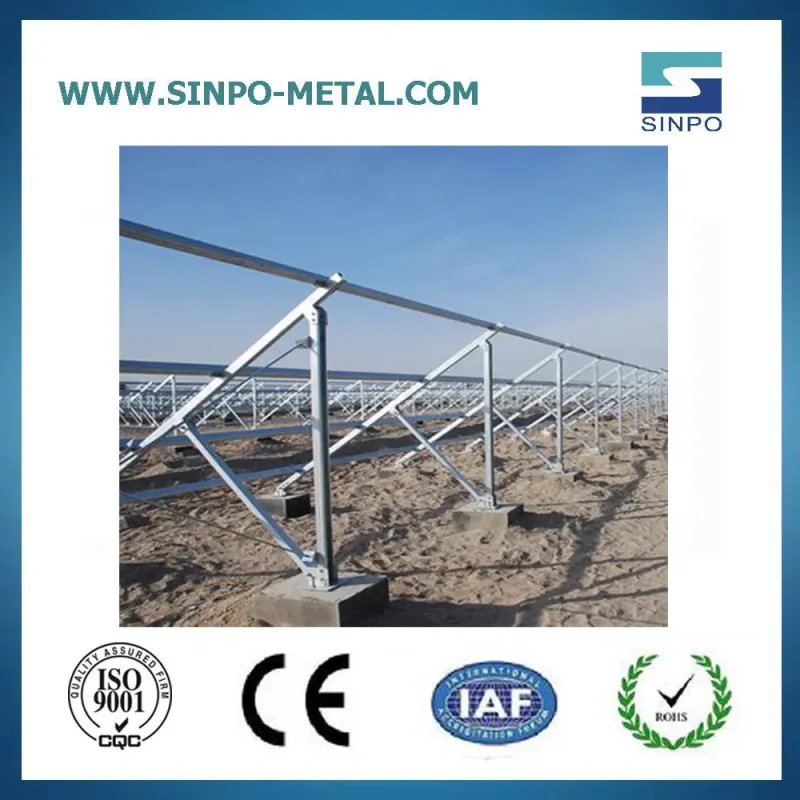Solar Panel Ground Mount Kit and Ground Screw Bracket