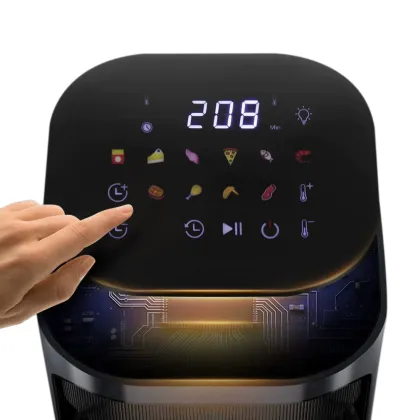 home appliances kitchen lcd display friteuse sans huile manufacturer guangdong Digital Control stainless steel air fryer