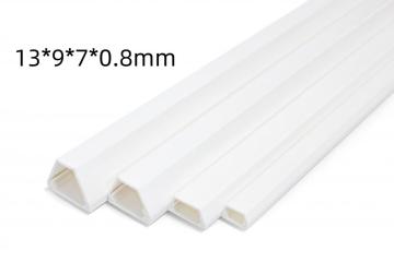13*9*7*0.80mm trapezoidal pvc cable trunking