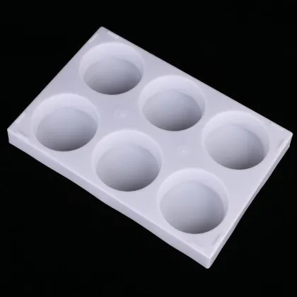 Rectangular Art Supplies Paint Palette with 6 Wells for Watercolor Painting