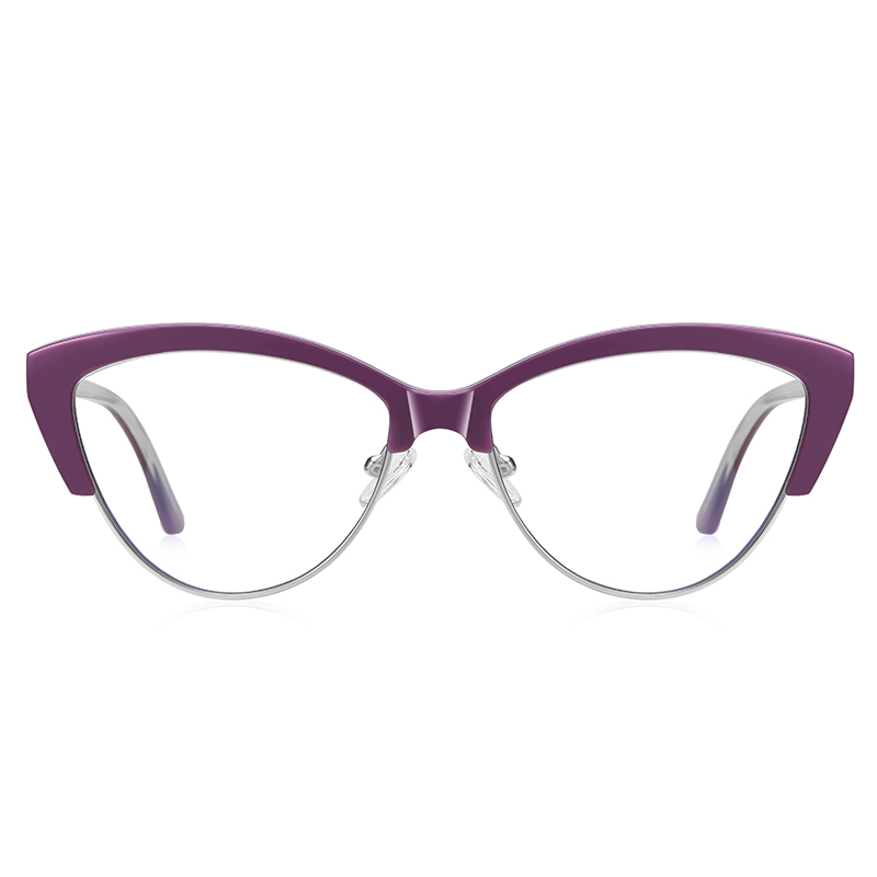Metal Eyebrow TR90 Eyeglasses