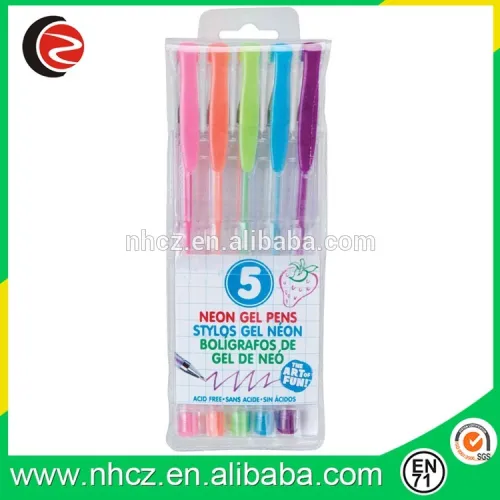 5 glitter gel pens best colored gel pens set high quality 5 glitter