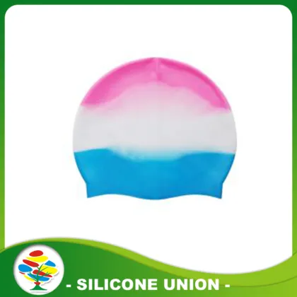 Novelty Multicolour Silicone Swimming Cap