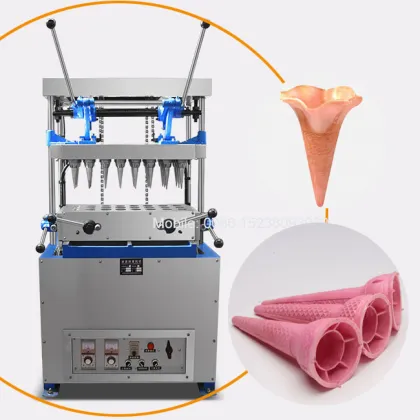 Blue Customizable Ice Cream Cone Machine