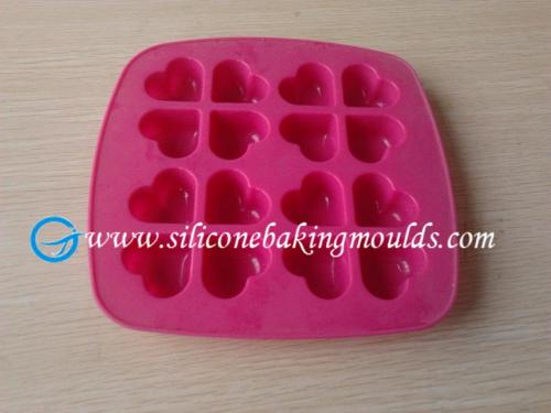 16 Holes Heart Nontoxic Silicone Chocolate Mould For Microwave Ovens