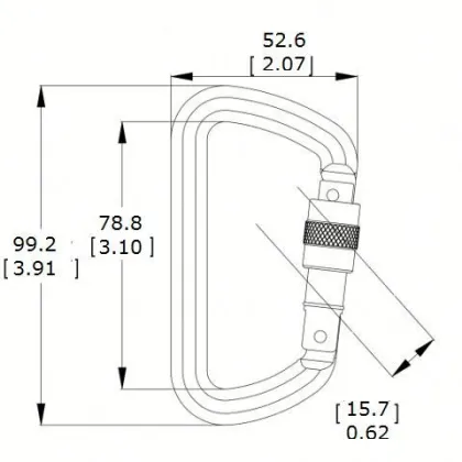 HIGH STANDARD ADVANCED ALUMINUM PARACHUTE CARABINER