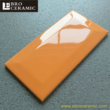 latest many colors orange ceramic subway wall and floor tile 75x150mm 100x100mm 100x300mm