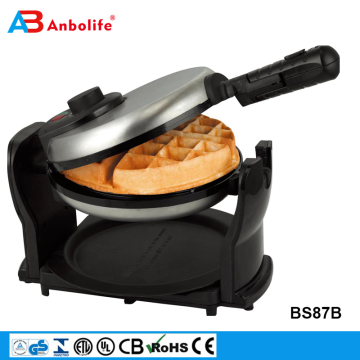 2018 neue 120V 1000W Edelstahloberfläche Antihaftbeschichtung 180 Grad Drehwaffeleisen UL