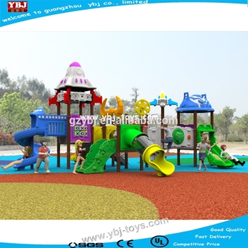 2015 popular outdoor playground plastic slide for kids