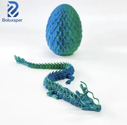 3d printed dragon toy crystal dragon gem dragon model kids plastic 3d gradient dragon egg--wyh