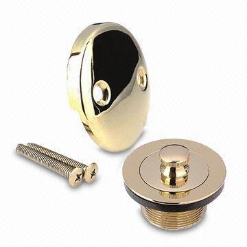 Polished PVD Brass Strainer in 1 1/4 or 1 1/2-Inch Sizes