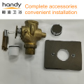 Concealed manual flush valve for squatting toilet