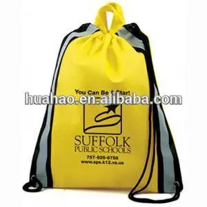2015 the best quality gym drawstring non woven bags