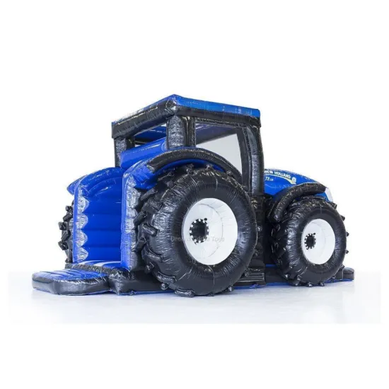 Inflatable Tractor Bounce House Truck: Toddler Bouncy Castle with Tarpaulin Material and Blower
