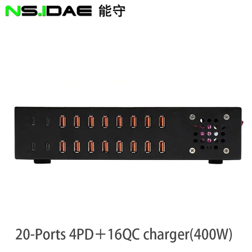 4TYPE-C com carregador rápido de 16USB-A 400W