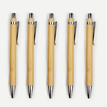Bamboo ecologico personalizzabile e penne a sfera in legno con logo personalizzato